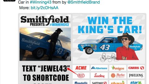 Richard Petty Motorsports 'Win the King's Car' Twitter Update
